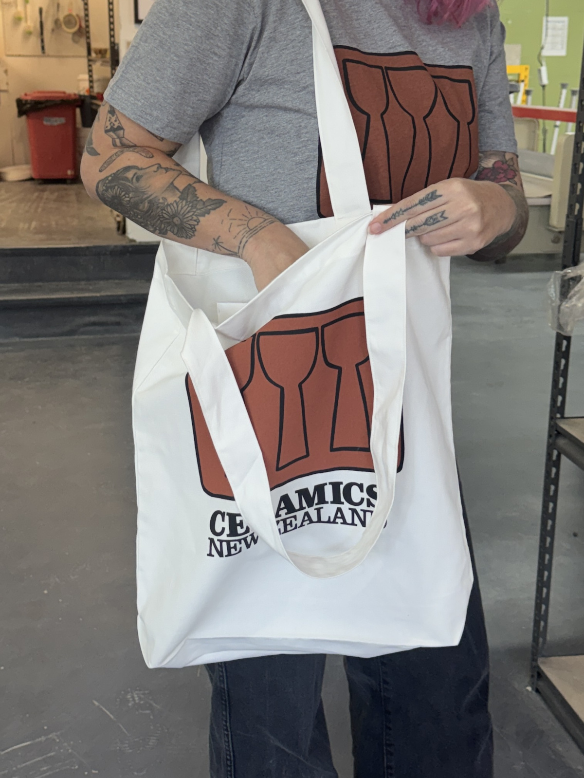 Ceramics New Zealand Vintage Logo Tote Bag - Image 2