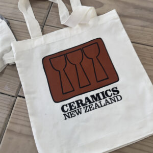 Ceramics New Zealand Vintage Logo Tote Bag