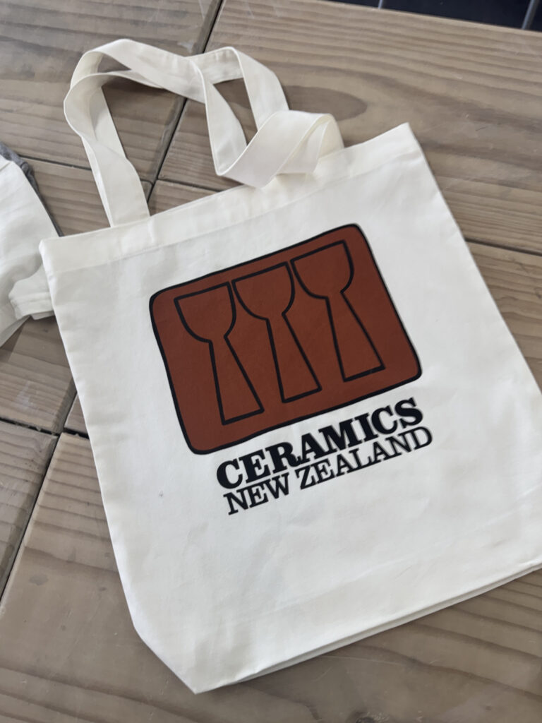 Ceramics New Zealand Vintage Logo Tote Bag
