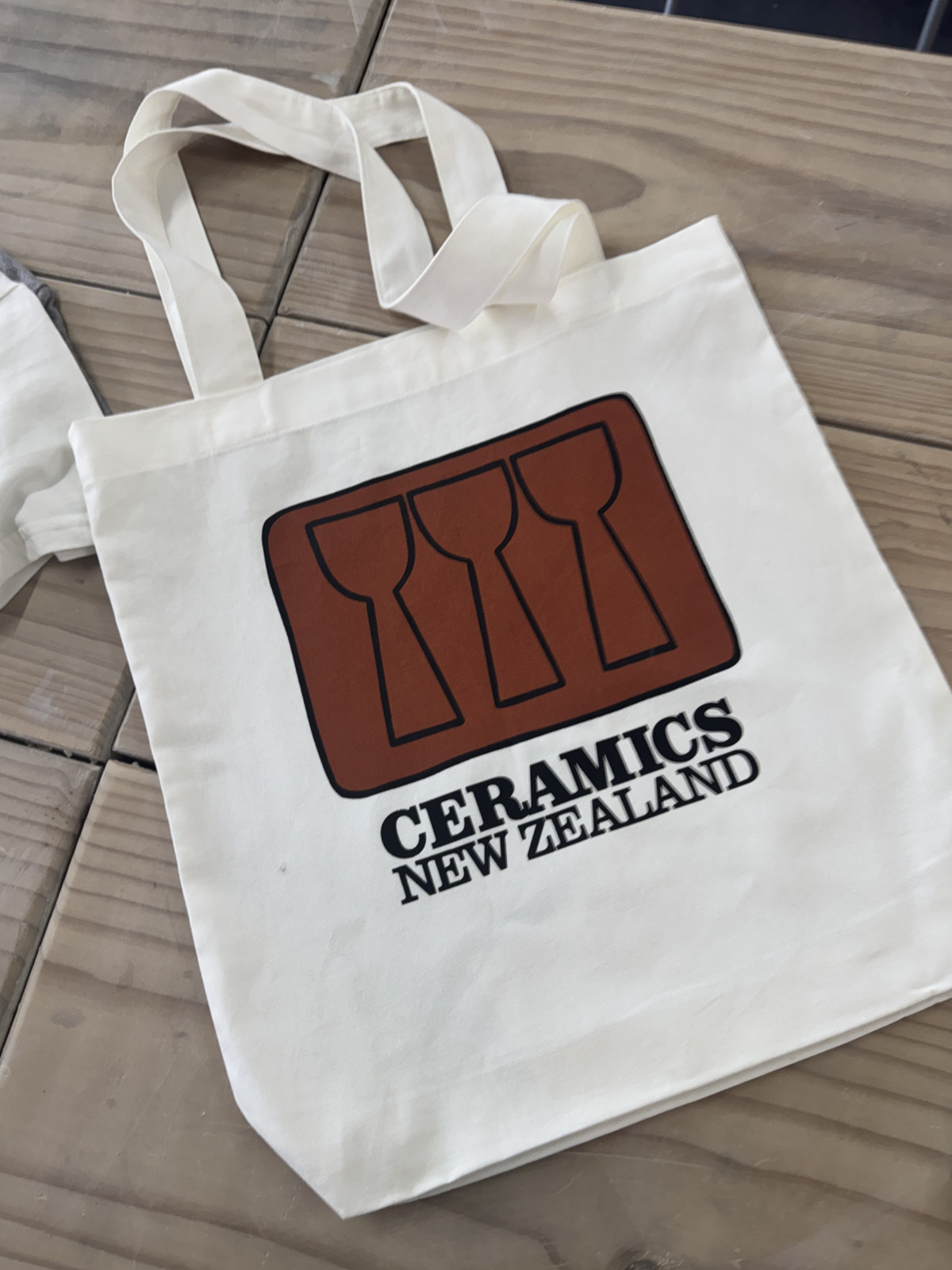 Ceramics New Zealand Vintage Logo Tote Bag